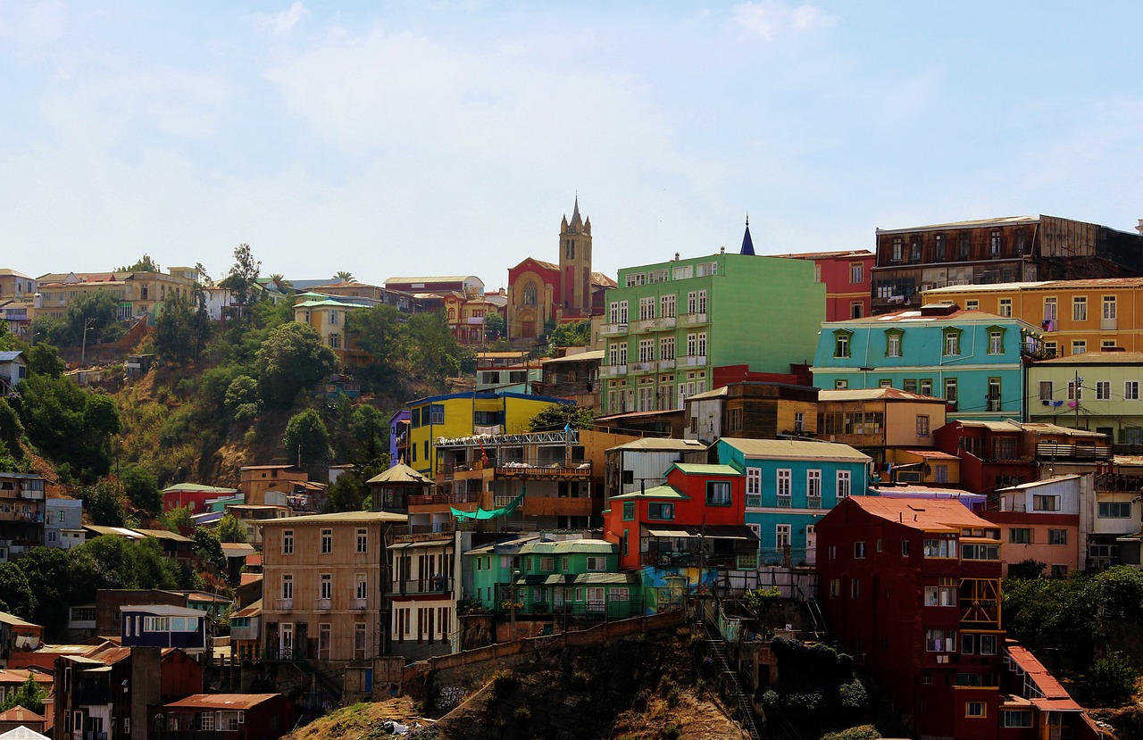 Valparaiso, Architektūra, Pietų Amerika, Kraštovaizdis, Miesto Panorama, Valparaíso, Spalvinga, Miestas, Miesto, Vasara