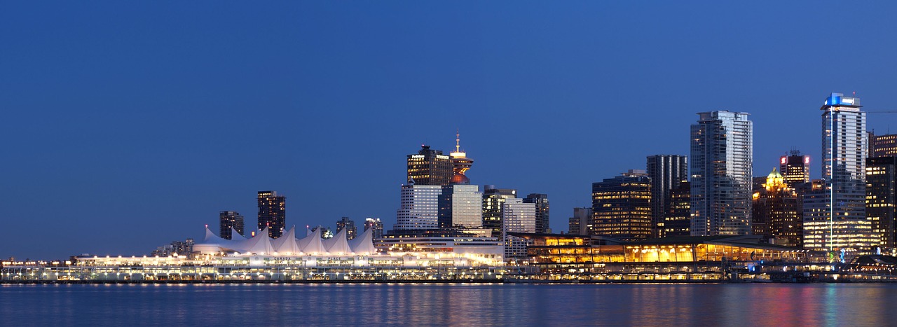 Vankuveris, Panorama, Kanadoje, Centro, Architektūra, Kanada, Kranto, Mėlynas Dangus, Nuostabus Vaizdas, Geriausia Vieta Žemėje