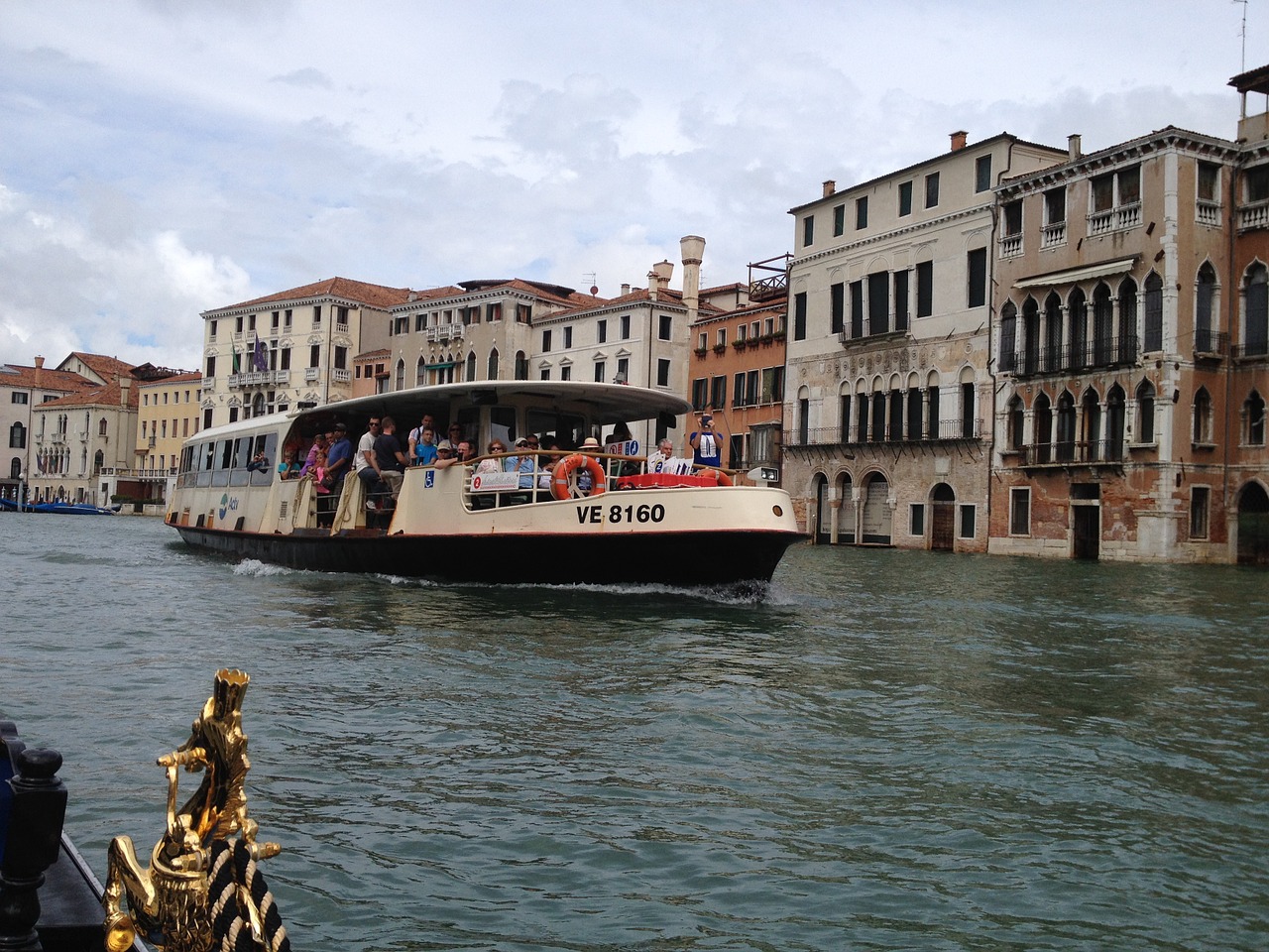 Vaporetto, Boot, Venecija, Kanalas, Vanduo, Canale Grande, Miestas Ant Upės, Venezija, Lagūnas, Miestas