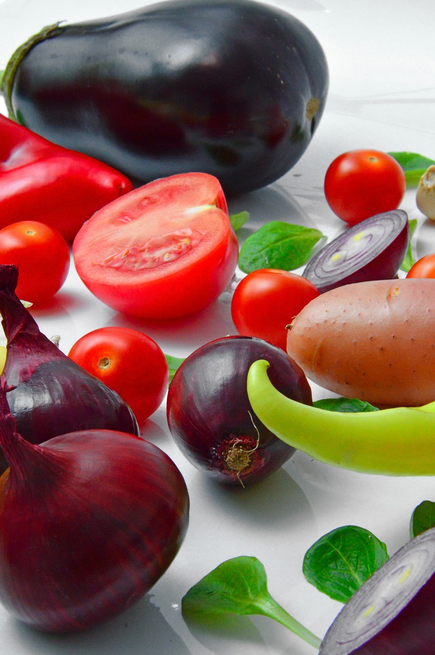 Daržovės,  Pipirų,  Pomidorų Svogūnai Fokhagyma,  Violetinė,  Vitaminai,  Vegetarų,  Maisto,  Sveiki,  Žalias,  Žalias