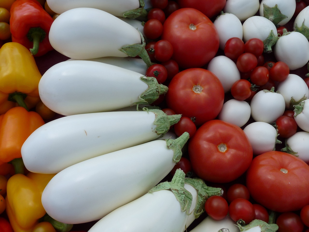 Daržovės,  Pomidoras,  Maistas,  Frisch,  Skanus,  Turgus,  Ispanų,  Vegetariškas,  Sveikas,  Baklažanas