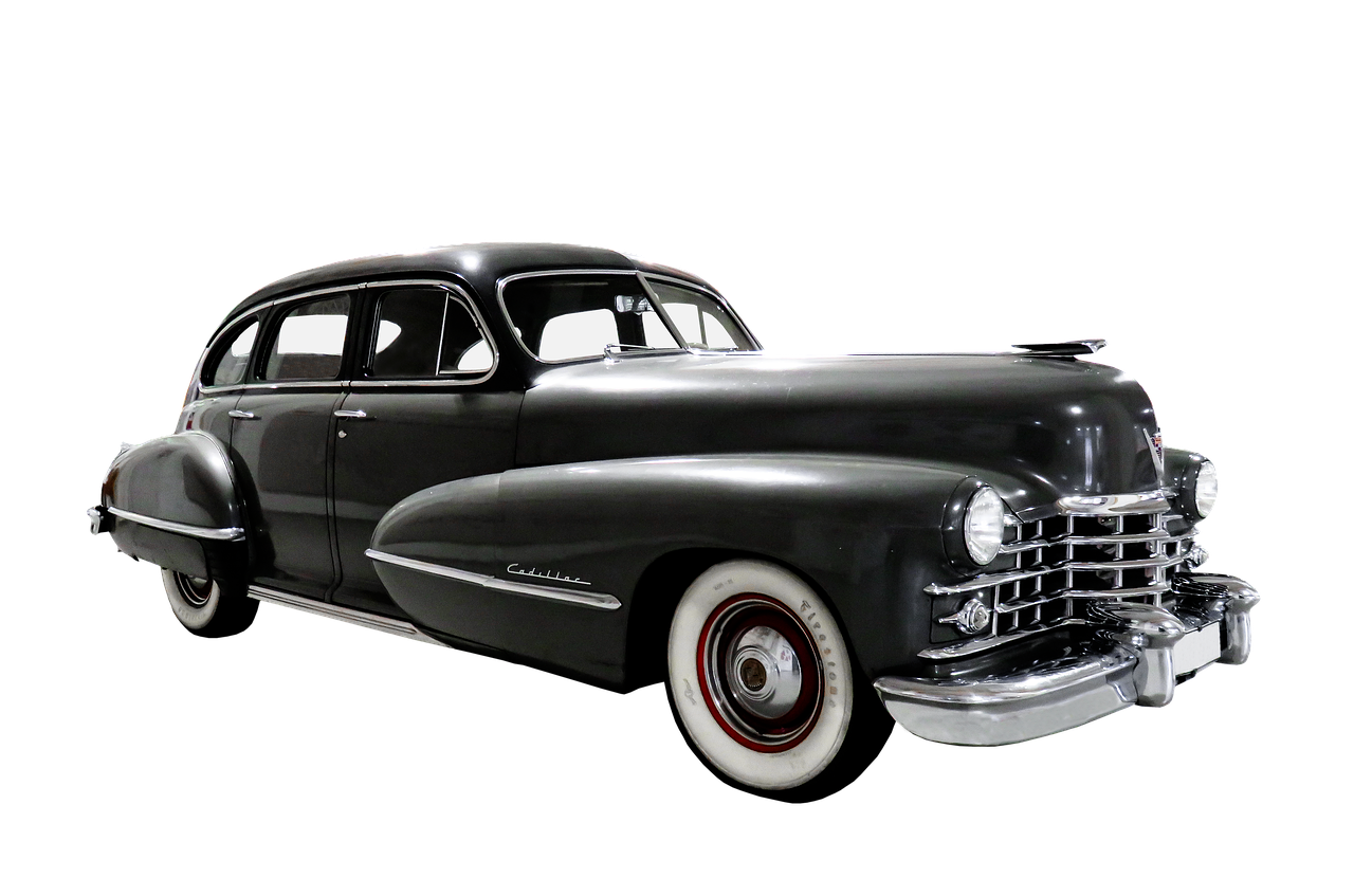 Transporto Priemonė, Oldtimer, Automobiliai, Klasikinis, Cadillac Sedanas 1947 M ., Grotelės, Nostalgiškas, Izoliuotas, Automatinis, Senas