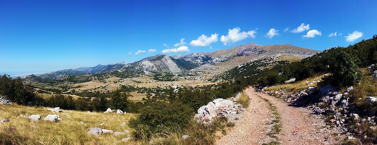 Velebit, Kalnas, Kroatija, Kraštovaizdis, Vaizdingas, Kalnas, Europa, Dalmatija, Žalias, Gamta