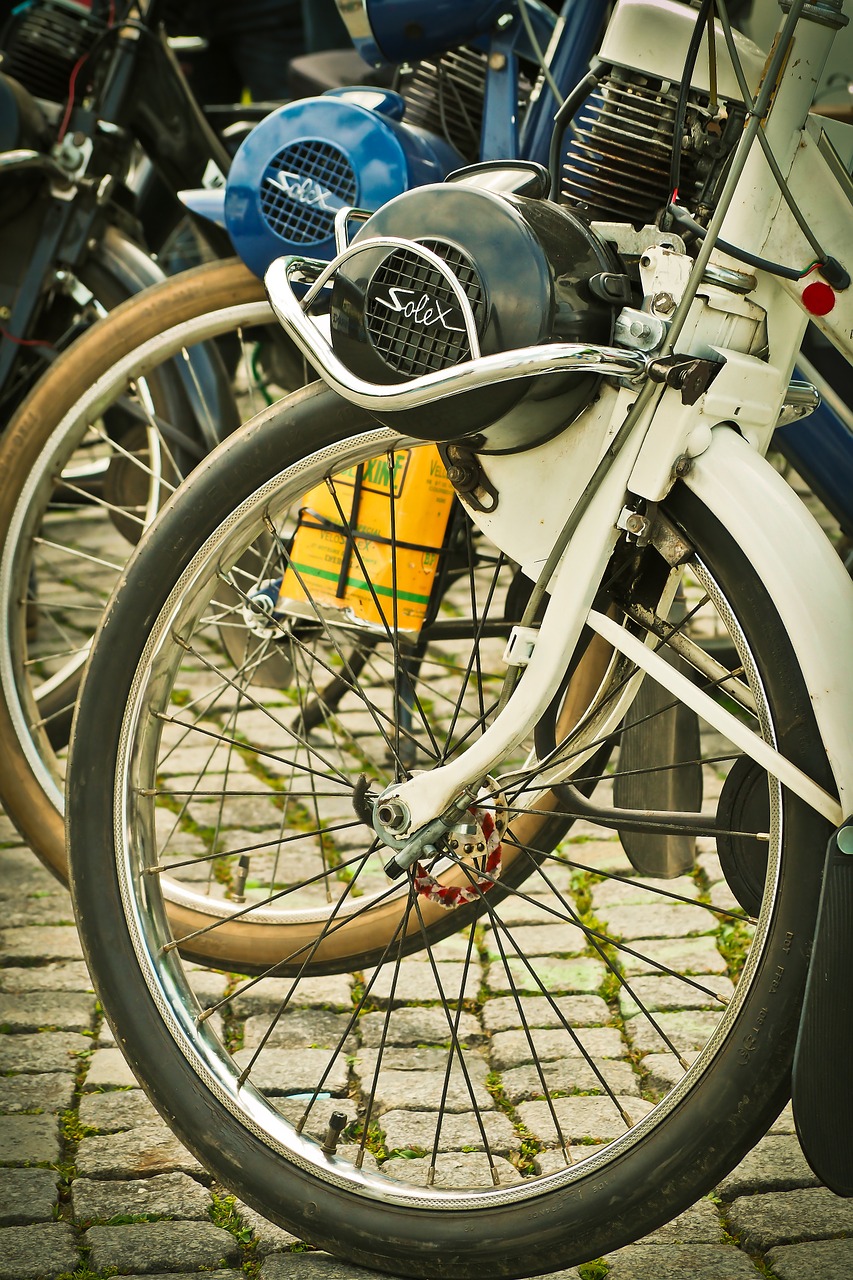 Velosolex, Mopedas, Vintage, Senas, Nostalgija, Retro, Dviračių Transporto Priemonė, Transporto Priemonė, Du Takteriai, France