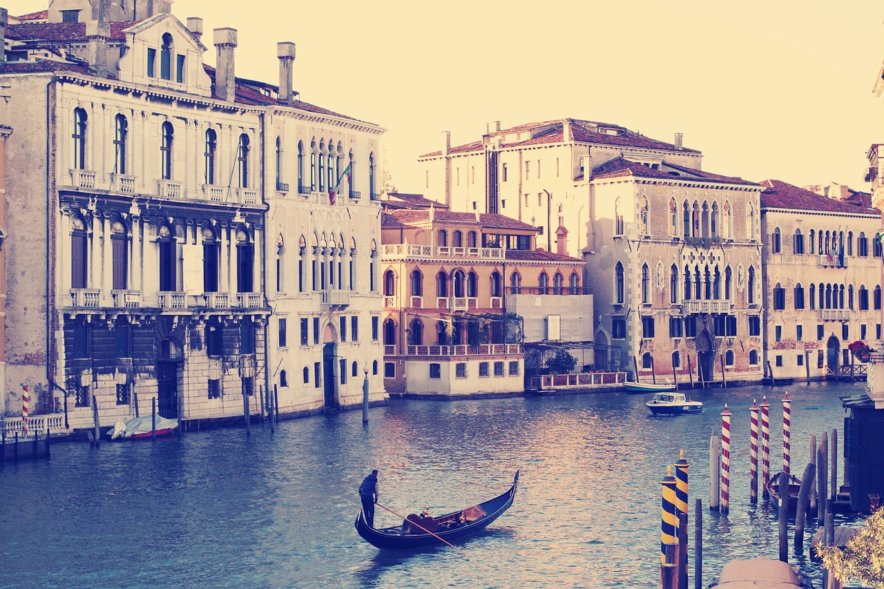 Venetian, Venecija, Valtis, Vanduo, Laivas, Turizmas, Europa, Ispanų, Italy, Architektūra