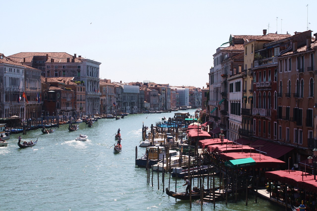 Venecija, Kanalas, Gondolos, Italy, Paminklai, Haven, Seni Namai, Vanduo, Architektūra, Nemokamos Nuotraukos