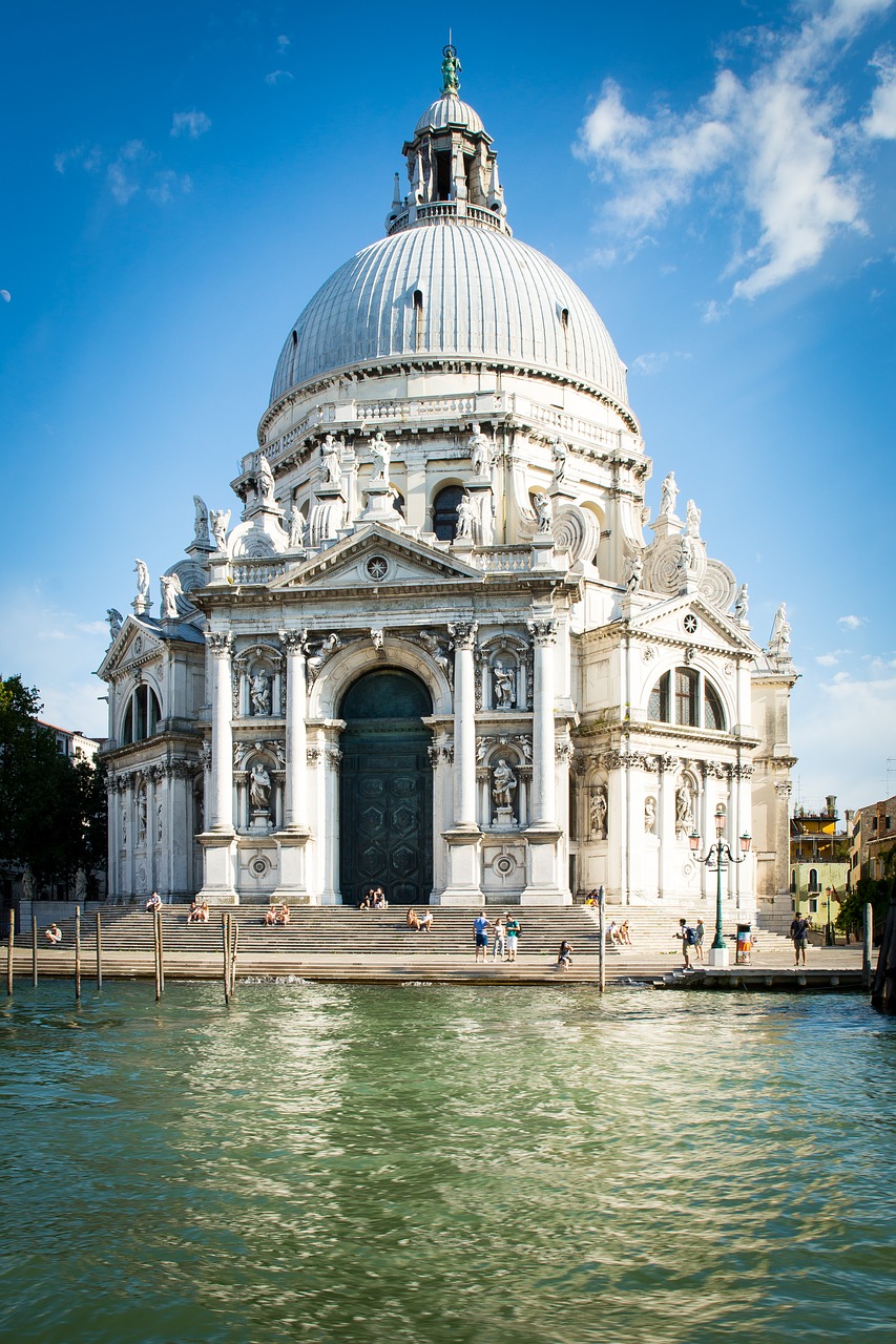 Venecija, Bažnyčia, Gondola, Italy, Venezija, Architektūra, Dom, Bokštas, Vanduo, Vandens Kelias