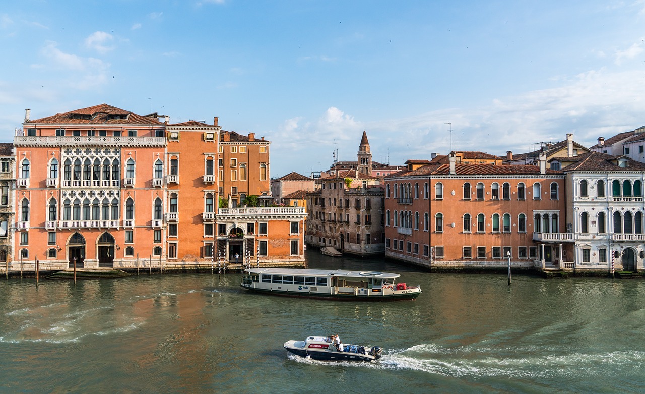 Venecija, Italy, Lauke, Vaizdingas, Architektūra, Valtys, Didysis Kanalas, Europa, Kelionė, Vanduo