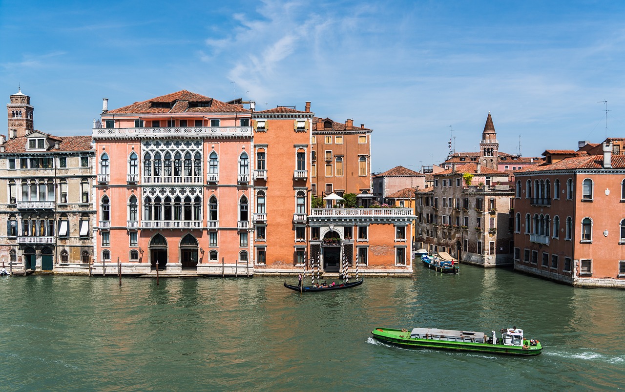 Venecija, Italy, Architektūra, Didysis Kanalas, Valtys, Europa, Vanduo, Turizmas, Venetian, Venezija