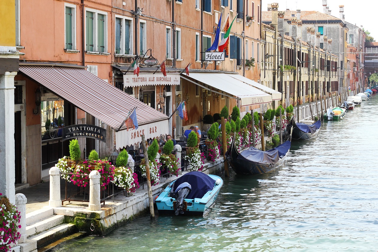 Venecija, Vanduo, Boot, Restoranas, Kavinė, Gondola, Upė, Namai, Spalvinga, Italy