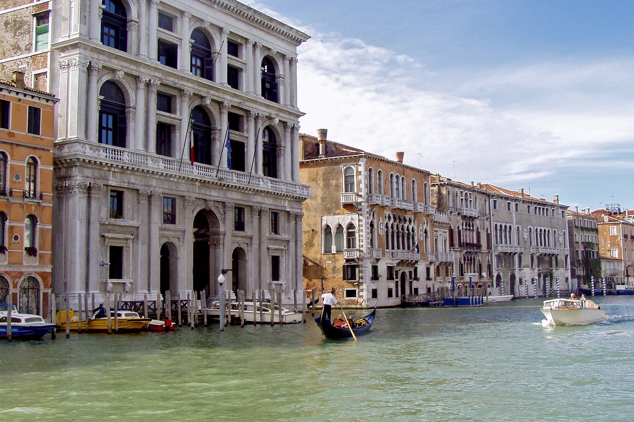 Venecija, Grimani Rūmai, Kanalas, Renesanso Rūmai, Renesanso Architektūra, Kanalas, Italy, Taksi, Turizmas, Miestas