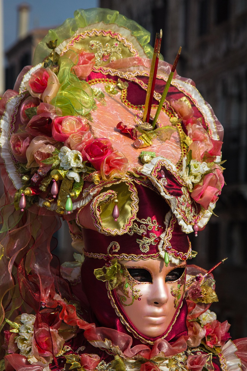 Venecija, Carnevale, Karnavalas, Venetian, Maskaradas, Kostiumas, Ispanų, Tradicinis, Kultūra, Venezija