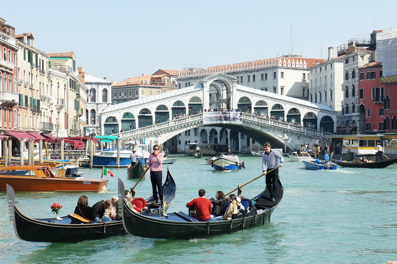 Venecija, Canale Grande, Gondolos, Nemokamos Nuotraukos,  Nemokama Licenzija