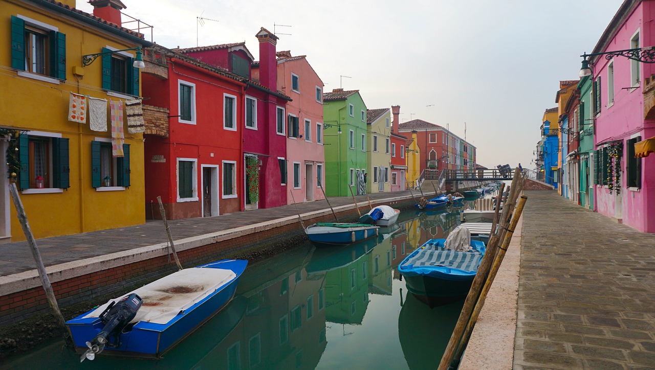 Venecija, Burano Sala, Italy, Nemokamos Nuotraukos,  Nemokama Licenzija