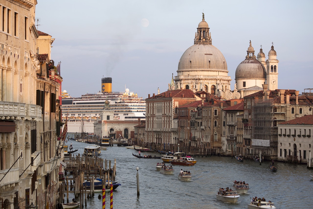 Venecija, Vanduo, Kanalas, Canale Grande, Valtys, Venezija, Italy, Namai, Miestas, Laivas