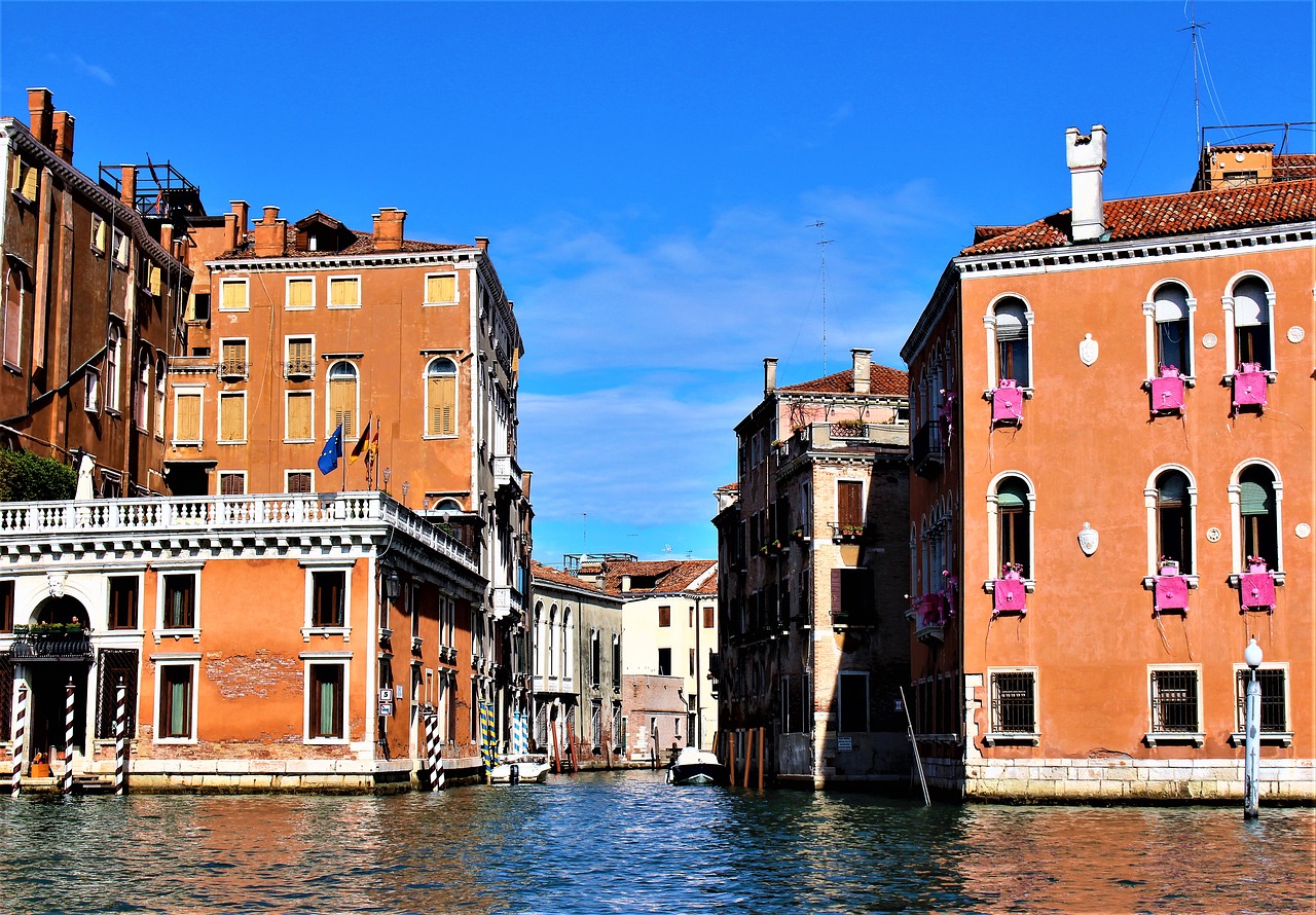 Venecija, Italy, Architektūra, Didysis Kanalas, Kanalas, Pastatai, Rūmai, Vanduo, Fasadas, Pasaulis