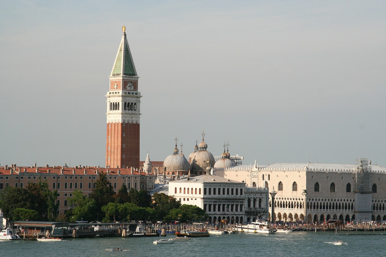 Venecija, St Ženklo Aikštė, Italy, Veneto, Miestas, Venezija, Dom, Siluetas, Nemokamos Nuotraukos,  Nemokama Licenzija