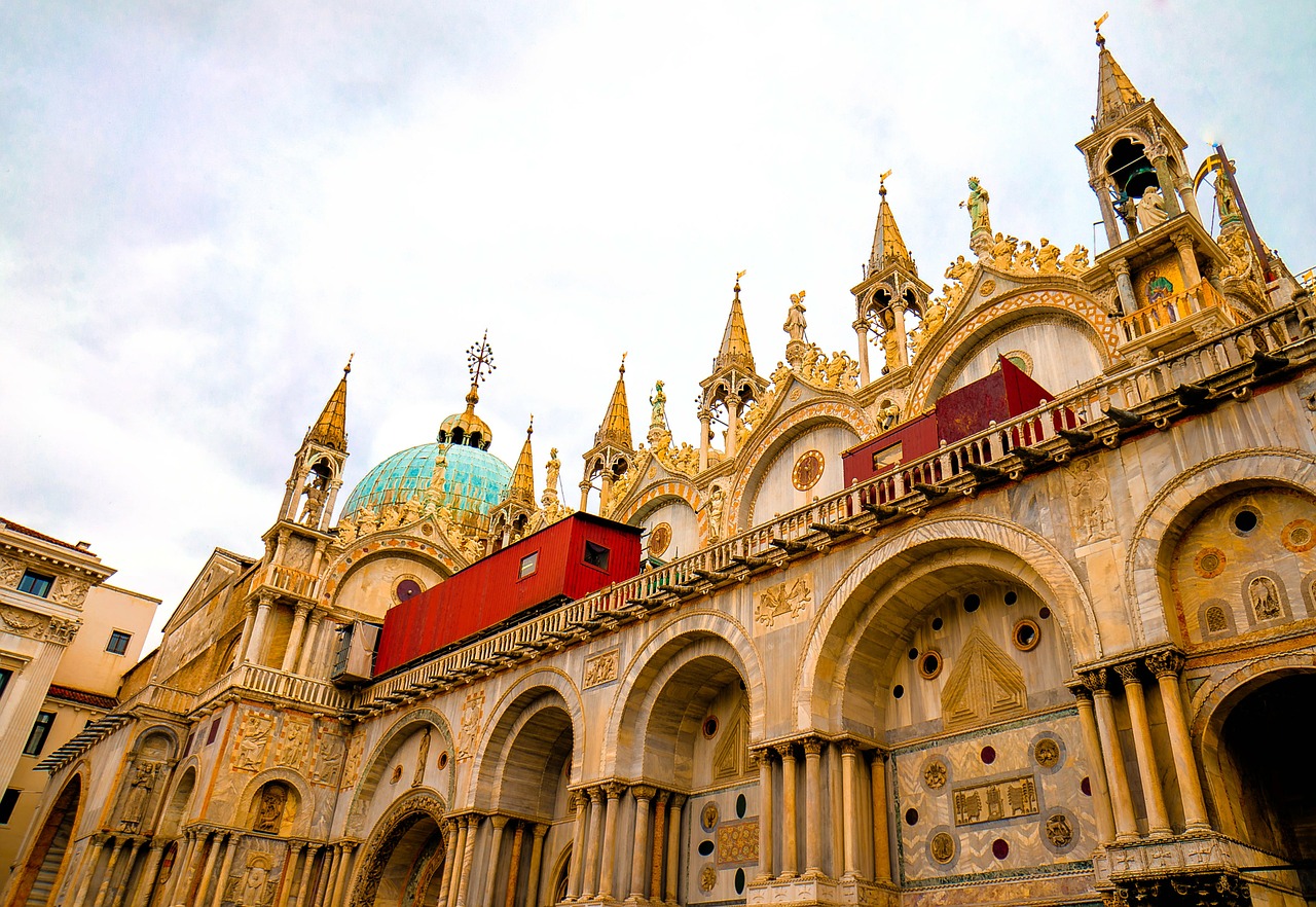 Venecija, Katedra, Italy, Miestas, Istorinis, Istorinis, Orientyras, Plaza, San Marco, Bažnyčia