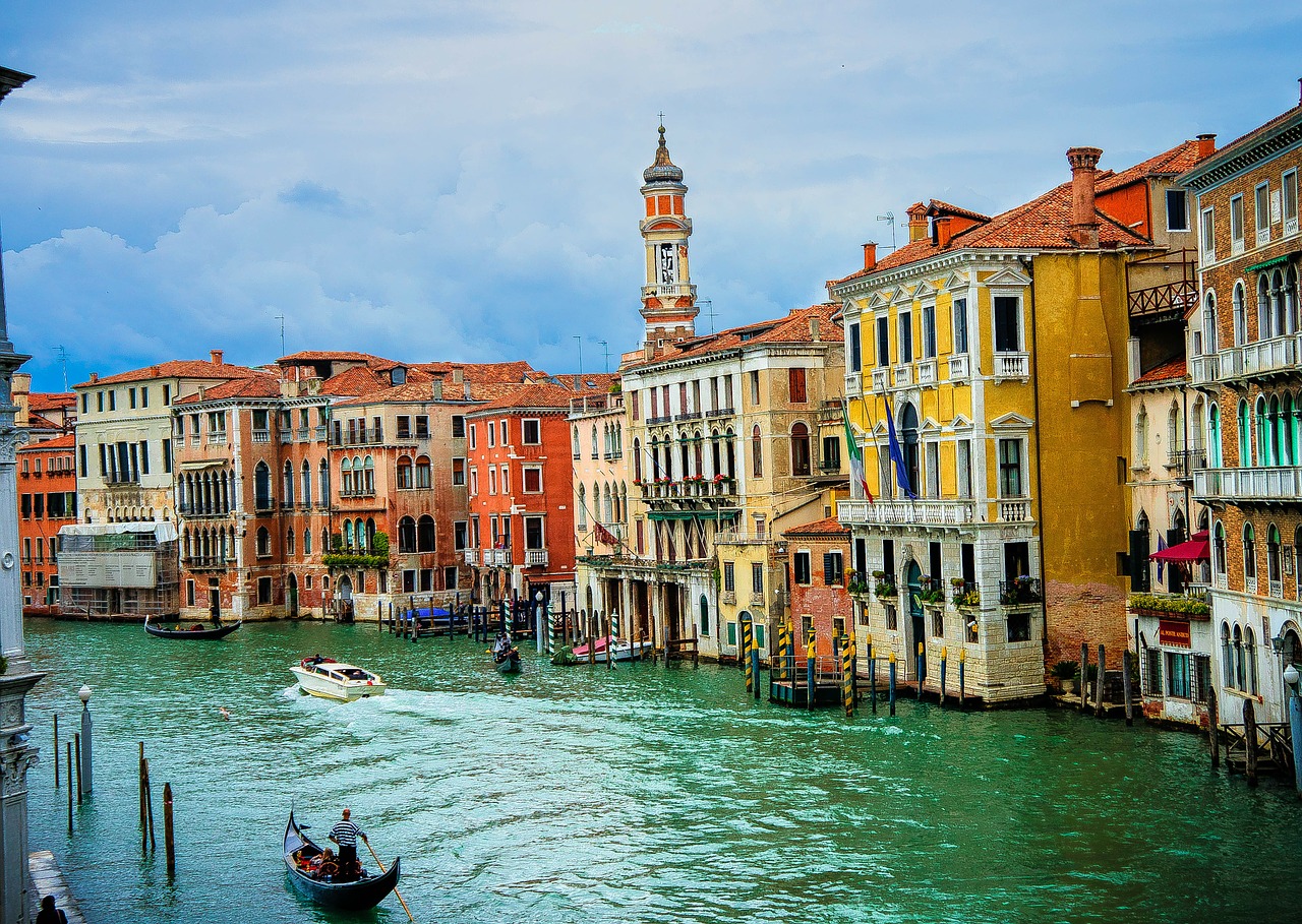 Venecija, Italy, Gondola, Pastatai, Miestas, Architektūra, Kelionė, Vanduo, Venetia, Kanalas