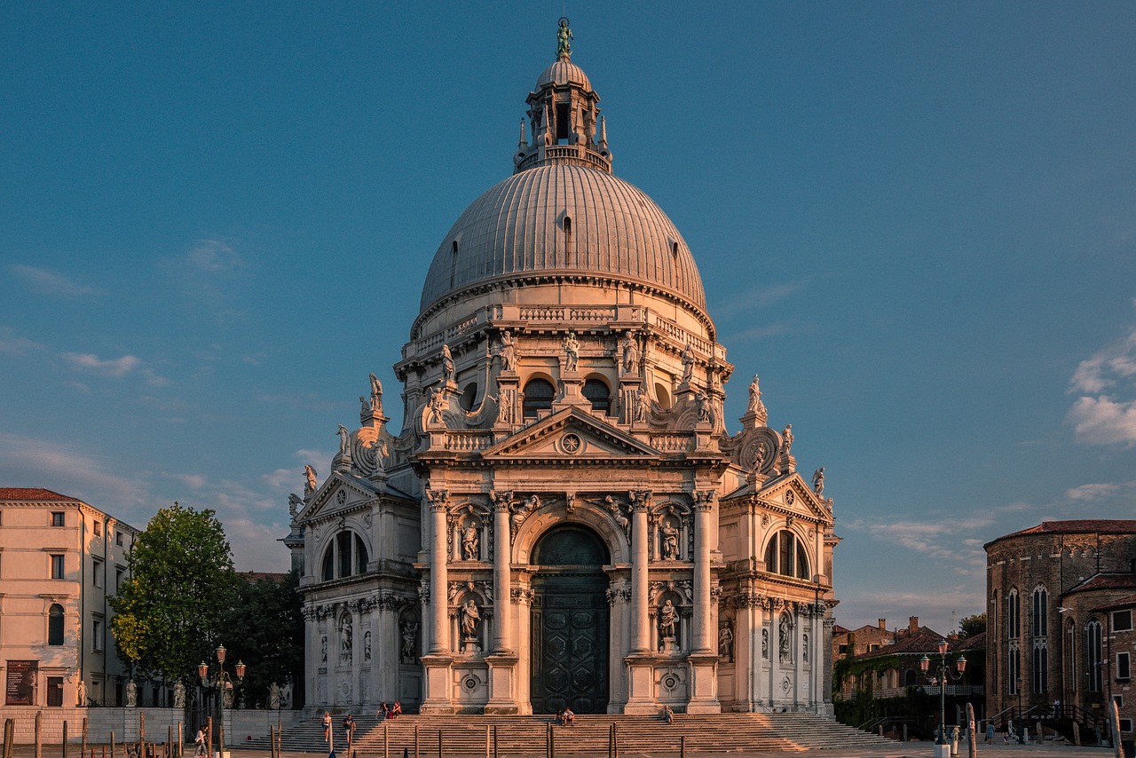 Venecija,  Bažnyčia,  Abendstimmung,  Architektūra,  Italija,  Istorinis,  Turizmas,  Dangus, Nemokamos Nuotraukos,  Nemokama Licenzija