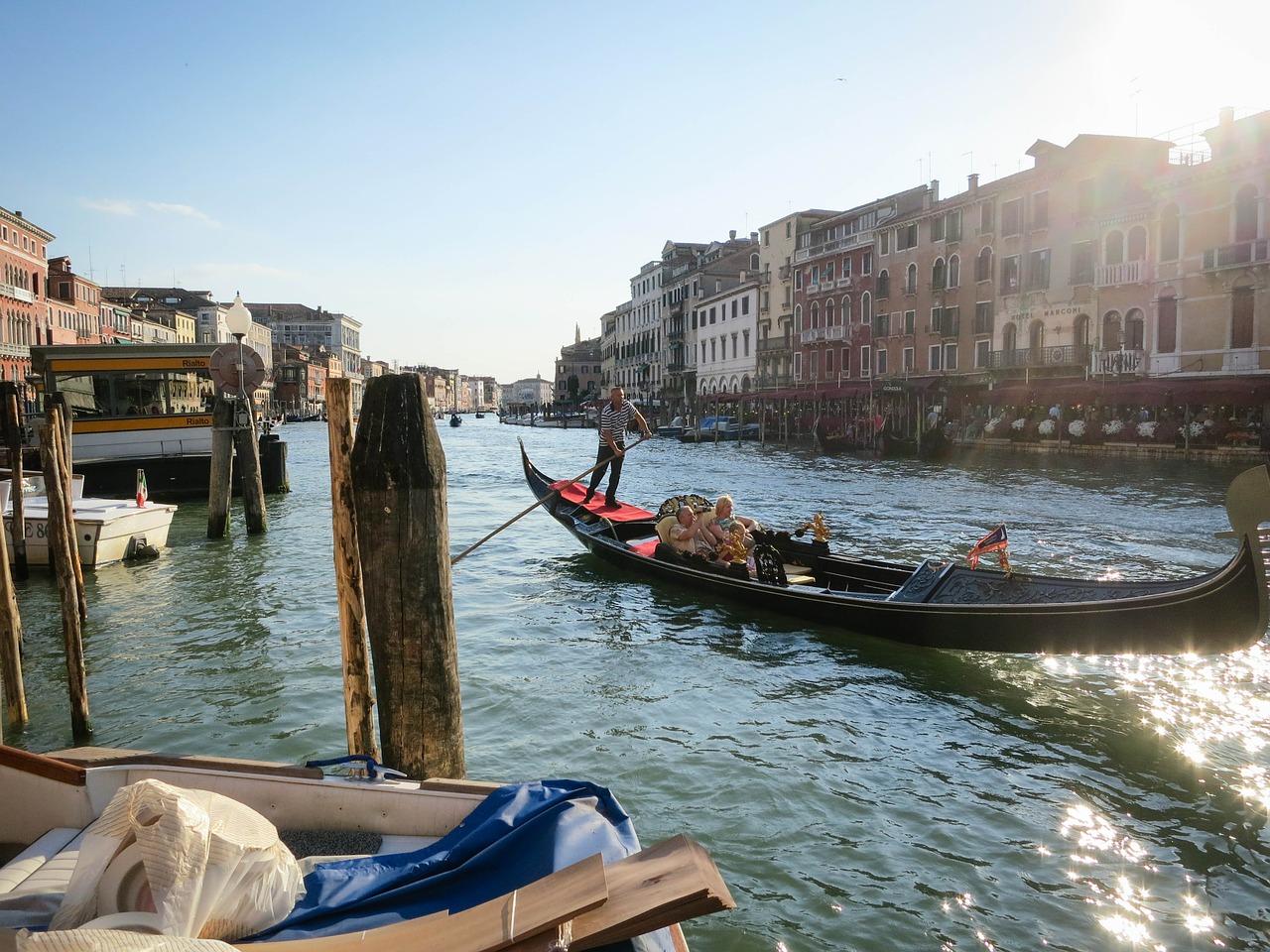 Venecija, Gondola, Vanduo, Valtis, Kanalas, Italy, Kelionė, Europa, Ispanų, Architektūra