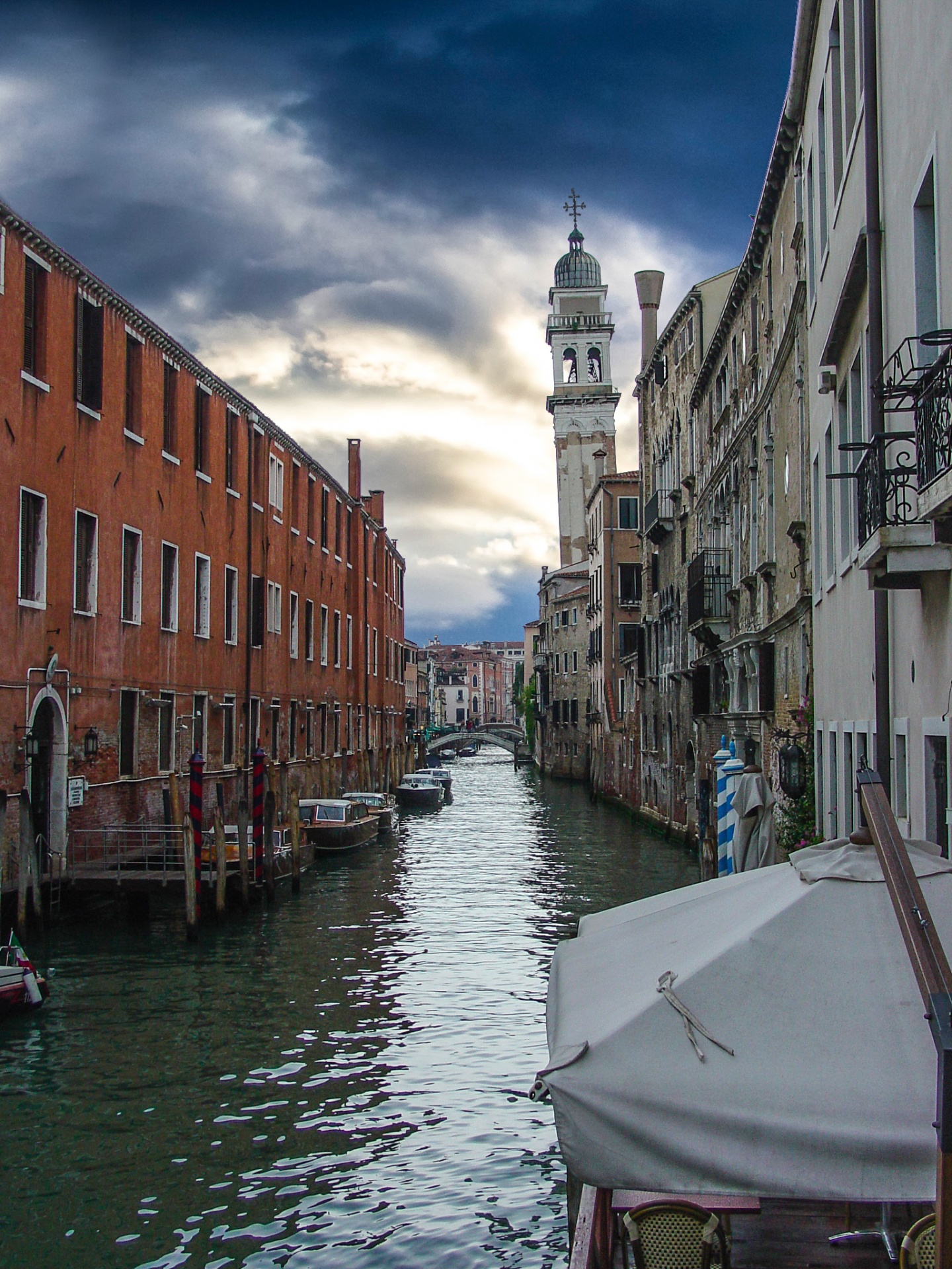 Kanalas,  Venezija,  Venecija,  Veneto,  Italy,  Ispanų,  Debesys,  Vanduo,  Audra,  Architektūra