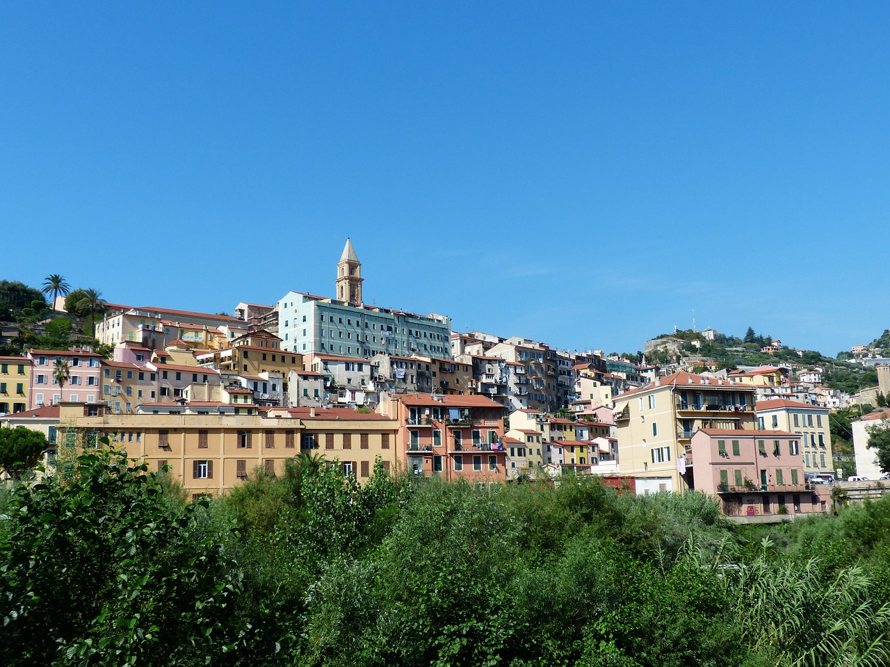 Ventimiglia, Senamiestis, Stogai, Namai, Miestas, Šiaurės Italija, Imperijos Provincija, Imperija, Ligurija, Riviera