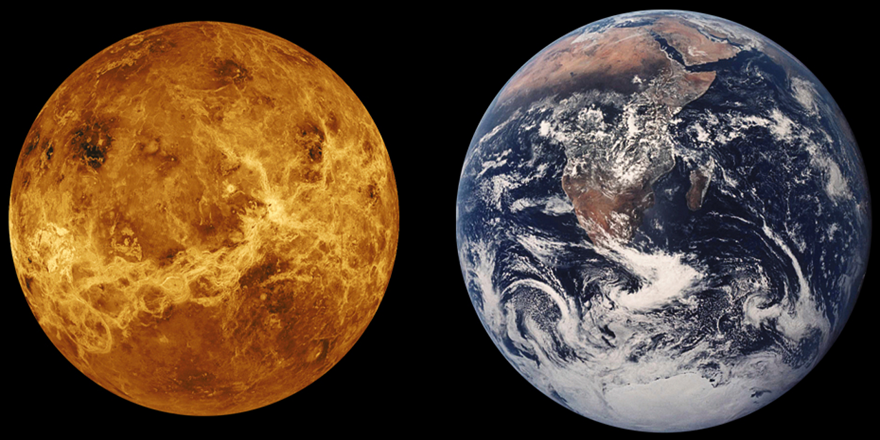 Venus, Žemė, Dydžio Palyginimas, Planeta, Erdvė, Kosmoso Kelionės, Nemokamos Nuotraukos,  Nemokama Licenzija