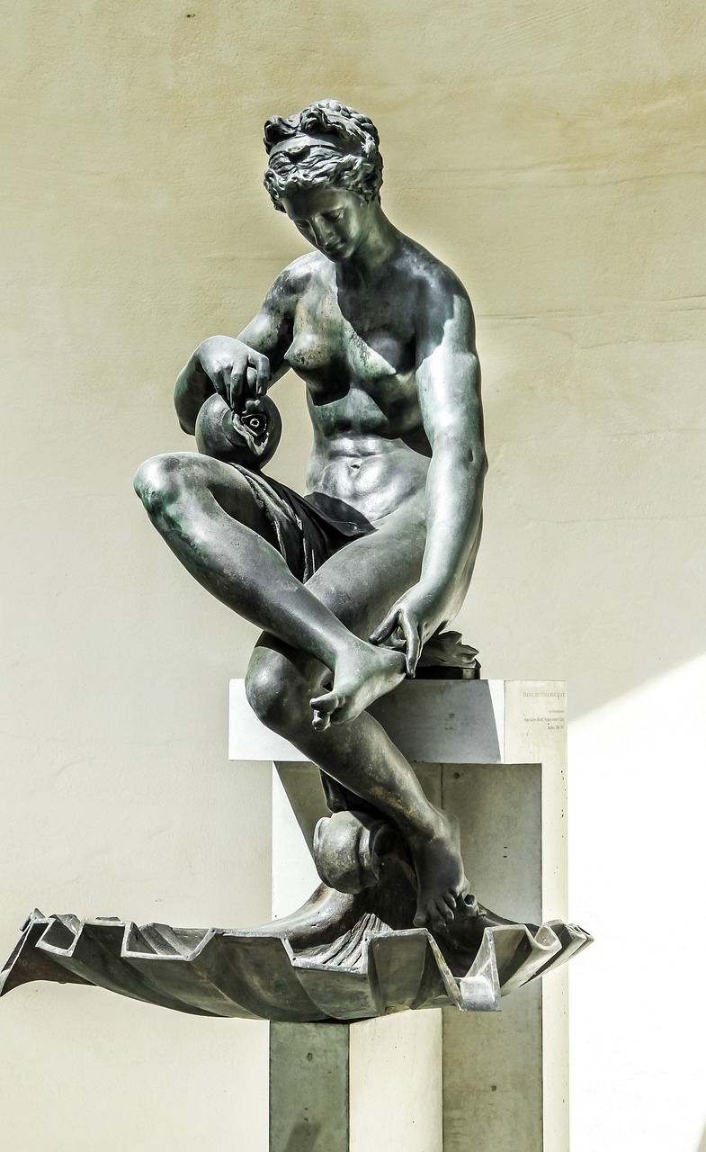 Venus, Bronzos Statula, Fontanas Muziejuje Maximilian, Augsburg, Nemokamos Nuotraukos,  Nemokama Licenzija