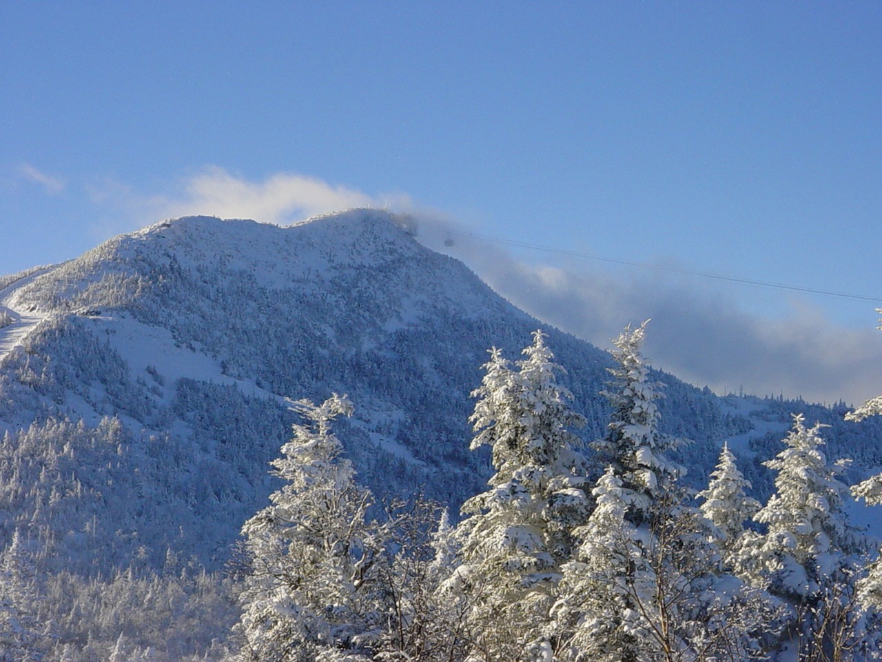 Vermont, Sniegas, Naujoji Anglija, Medžiai, Žiema, Šaltis, Dangus, Kalnai, Miškas, Kaimas