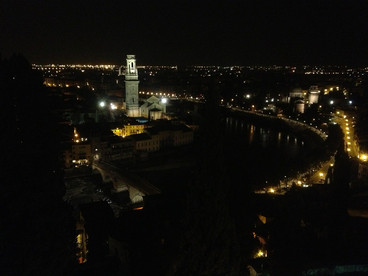 Verona, Miestas, Naktis, Nemokamos Nuotraukos,  Nemokama Licenzija