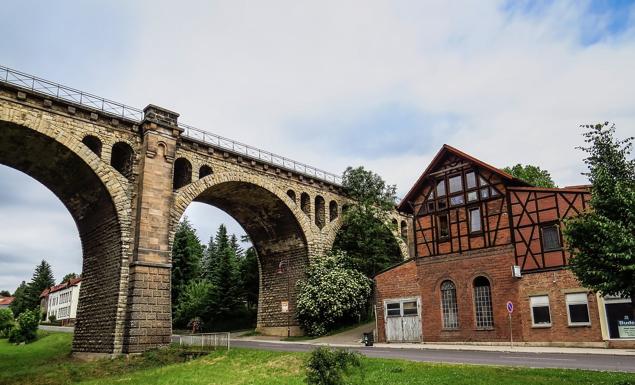 Viadukas, Stadtilm, Turingijos Federalinė Žemė, Geležinkelio Tiltas, Tiltas, Senas, Traukinys, Istoriškai, Nemokamos Nuotraukos,  Nemokama Licenzija