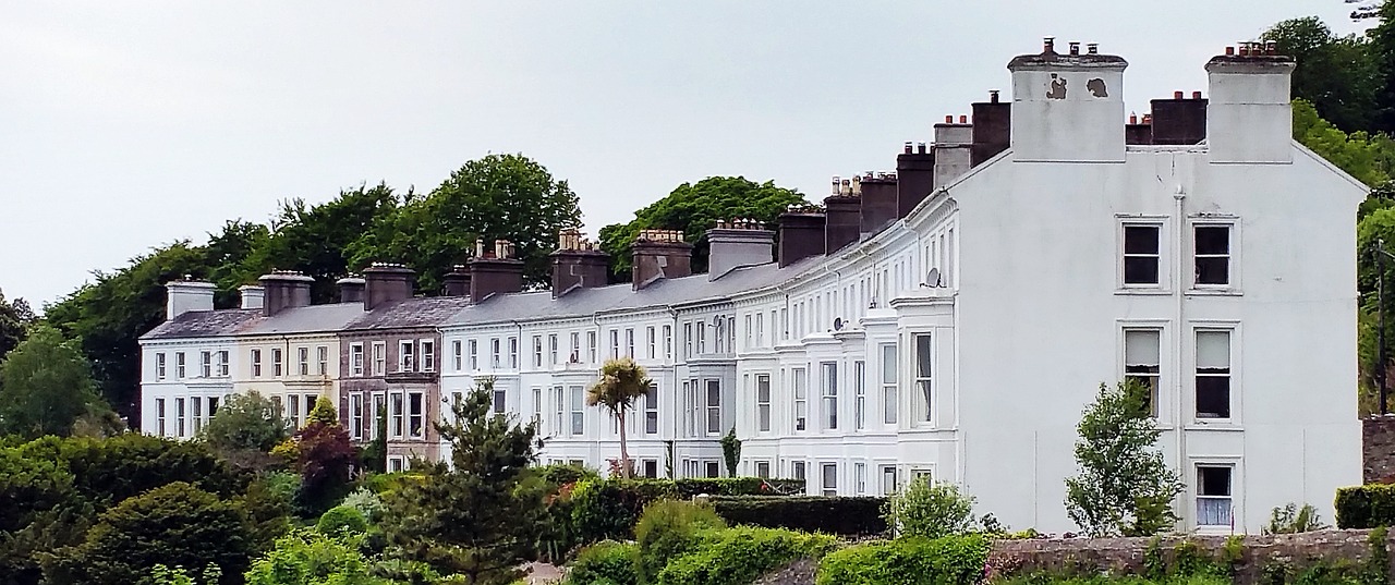 Victorian, Terasa, Namai, Išlenktas, Plėtra, Jūra, Cobh, Airija, Architektūra, Nemokamos Nuotraukos