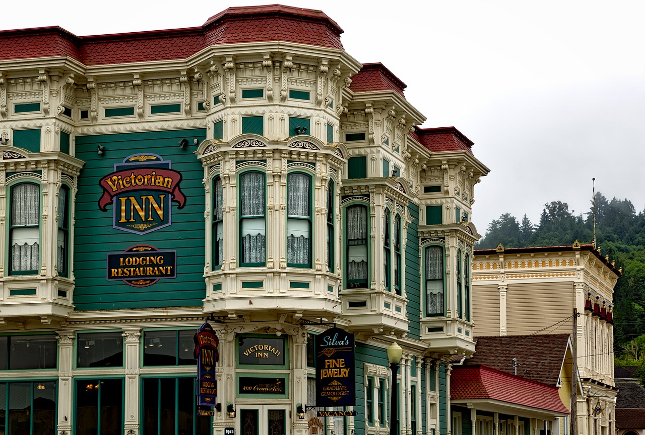 Victorian Inn, Viešbutis, Apgyvendinimas, Kambariai, Ferndale, Kalifornija, Kaimas, Miestas, Architektūra, Detalės