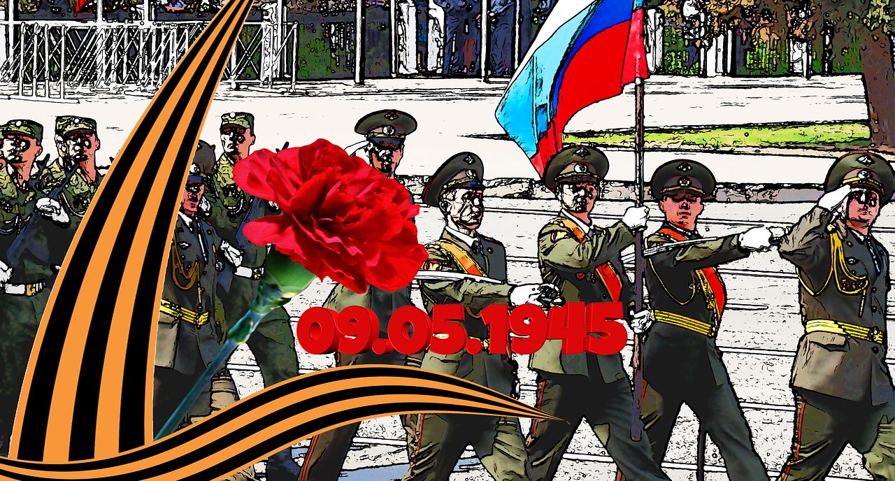 Pergalės Diena, Rusija, Šventė, Kareiviai, Paradas, Sovietų Sąjunga, Vaterländischer War, Galas, Džordžo Grupės G. Simbolis, Nemokamos Nuotraukos