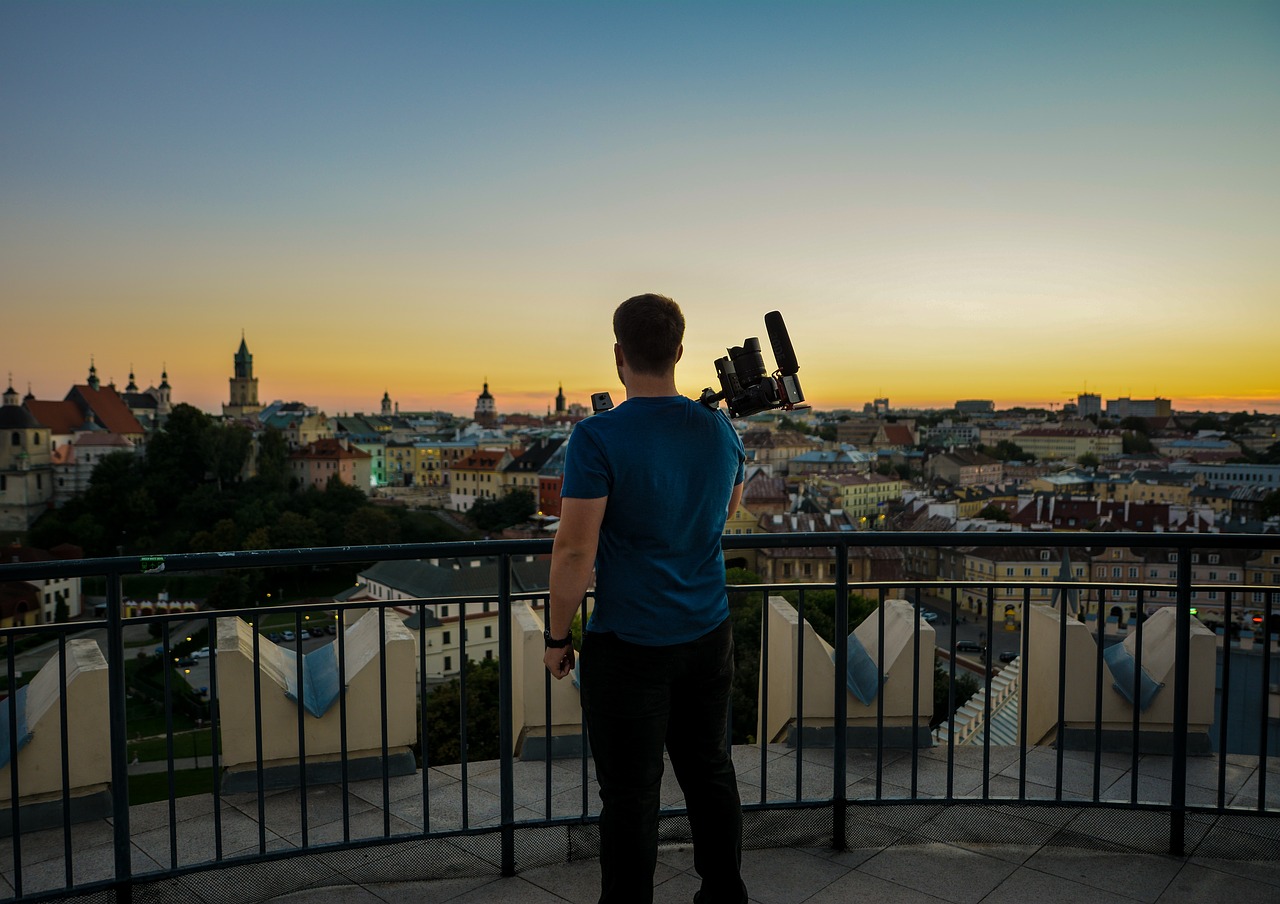 Video, Miestas, Panorama, Naktis, Senamiestis, Lenkija, Lubelskie, Lublin, Vaizdas, Architektūra