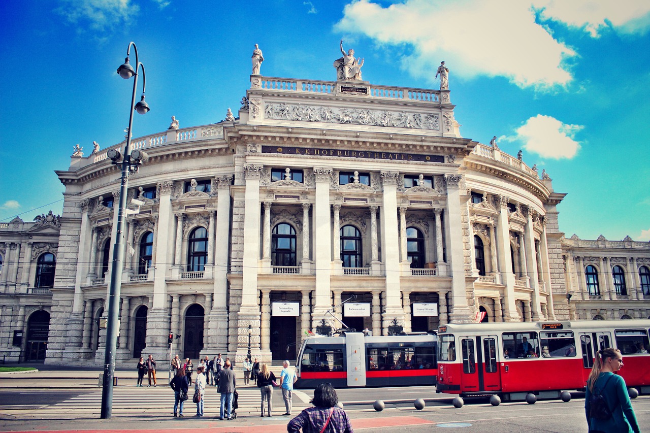 Vienna, Hofburgtheatre, Teatras, Teatras, Austria, Architektūra, Orientyras, Europa, Istorinis, Imperijos