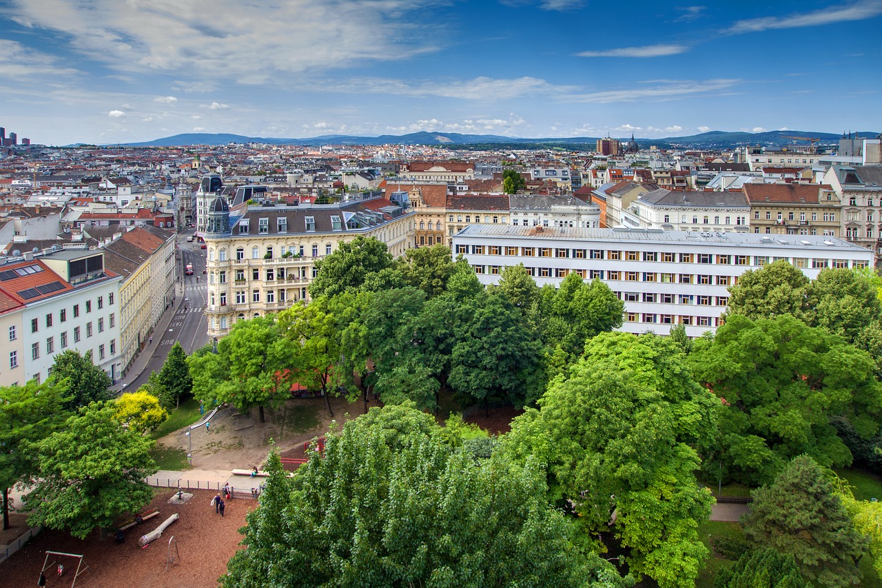 Vienna, Centro, Panorama, Kapitalas, Perspektyva, Miesto Panorama, Nemokamos Nuotraukos,  Nemokama Licenzija