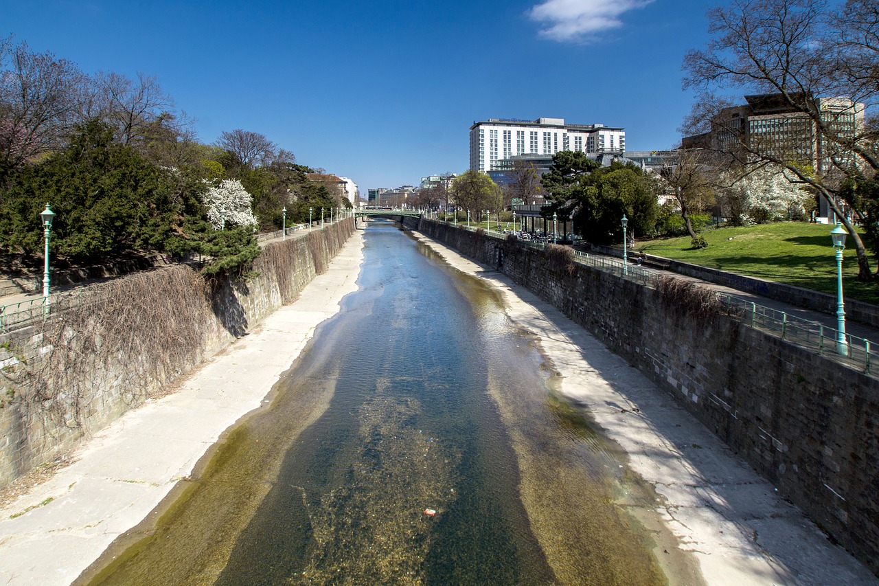 Vienna, Donaukanal, Kanalas, Pavasaris, Kraštovaizdis, Nemokamos Nuotraukos,  Nemokama Licenzija