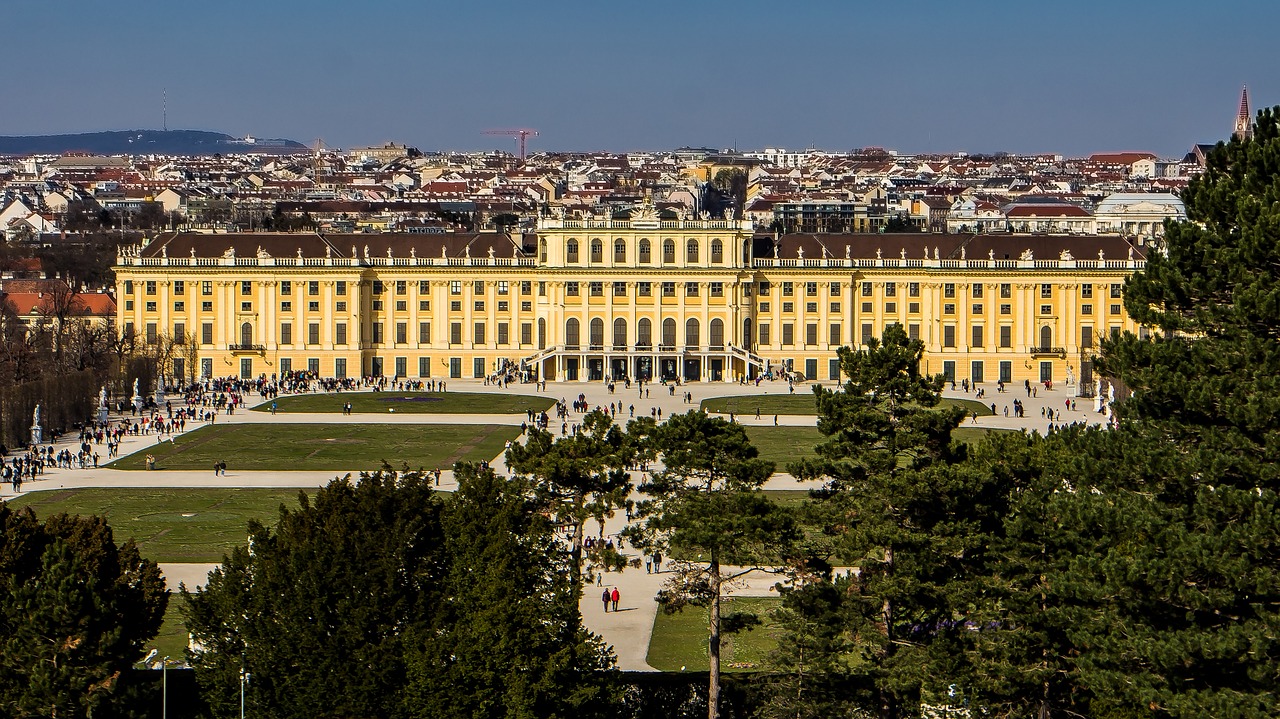 Vienna, Schönbrunn, Pilis, Austria, Pilies Parkas, Vaizdas, Miesto Panorama, Nemokamos Nuotraukos,  Nemokama Licenzija