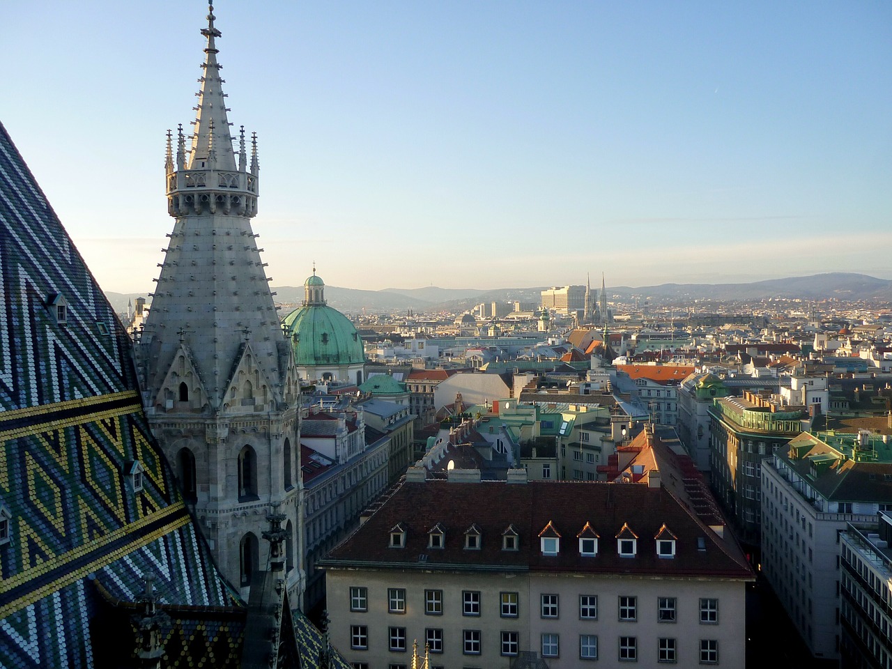 Vienna, Panorama, Austria, St Steano Katedra, Vaizdas, Nemokamos Nuotraukos,  Nemokama Licenzija