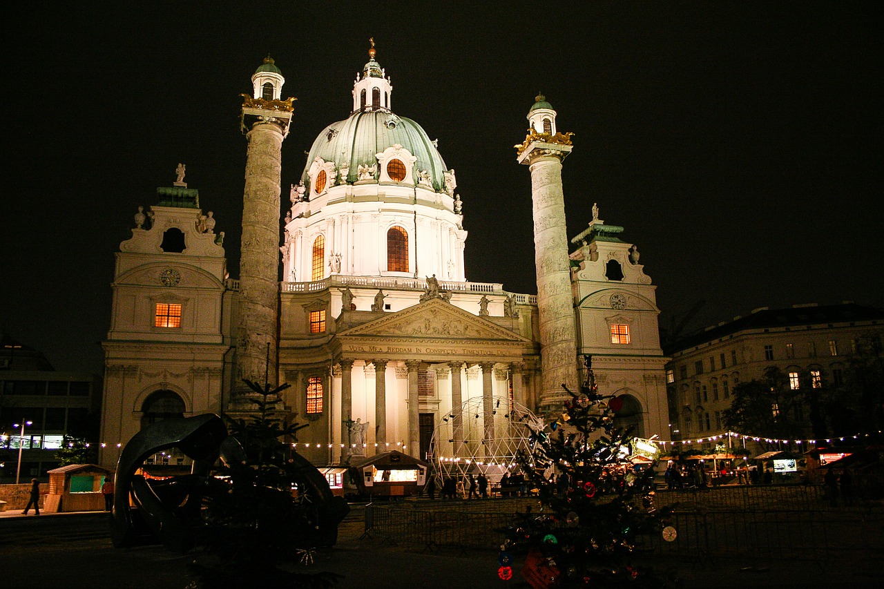 Vienna, Šv. Charleso Bažnyčia, Austria, Bažnyčia, Nemokamos Nuotraukos,  Nemokama Licenzija