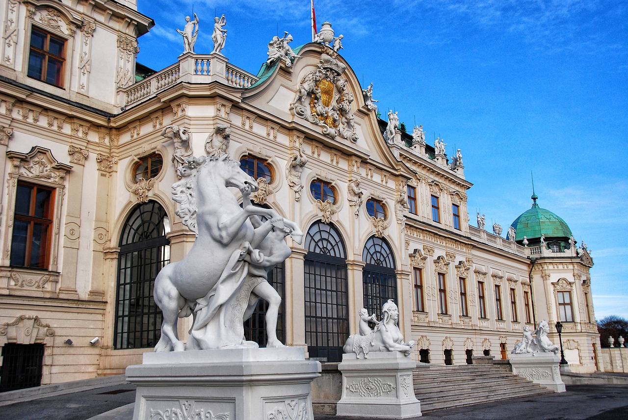 Vienna, Belvedere Rūmai, Architektūra, Barokas, Austria, Lankytinos Vietos, Barokschloss, Pastatas, Kultūra, Rūmai