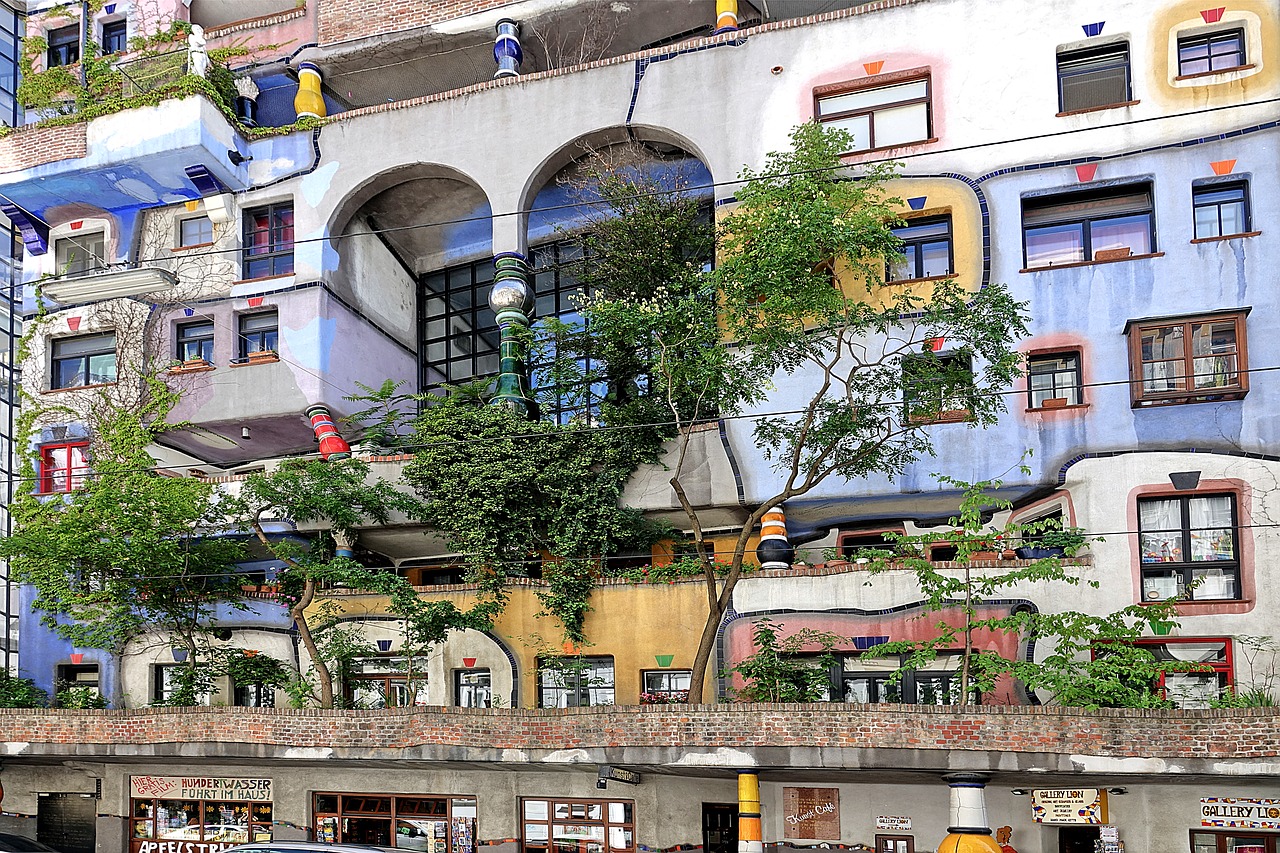 Vienna, Hundertwasser, Menas, Nemokamos Nuotraukos,  Nemokama Licenzija