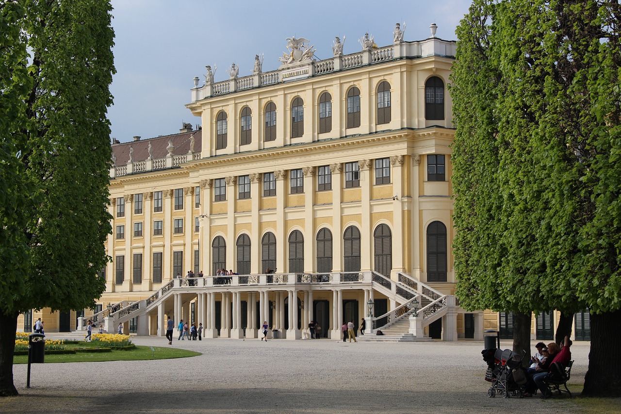 Vienna, Pilies Parkas, Austria, Imperatorius, Monarchija, Pilis, Schönbrunn, Architektūra, Kultūros Paminklas, Parkas