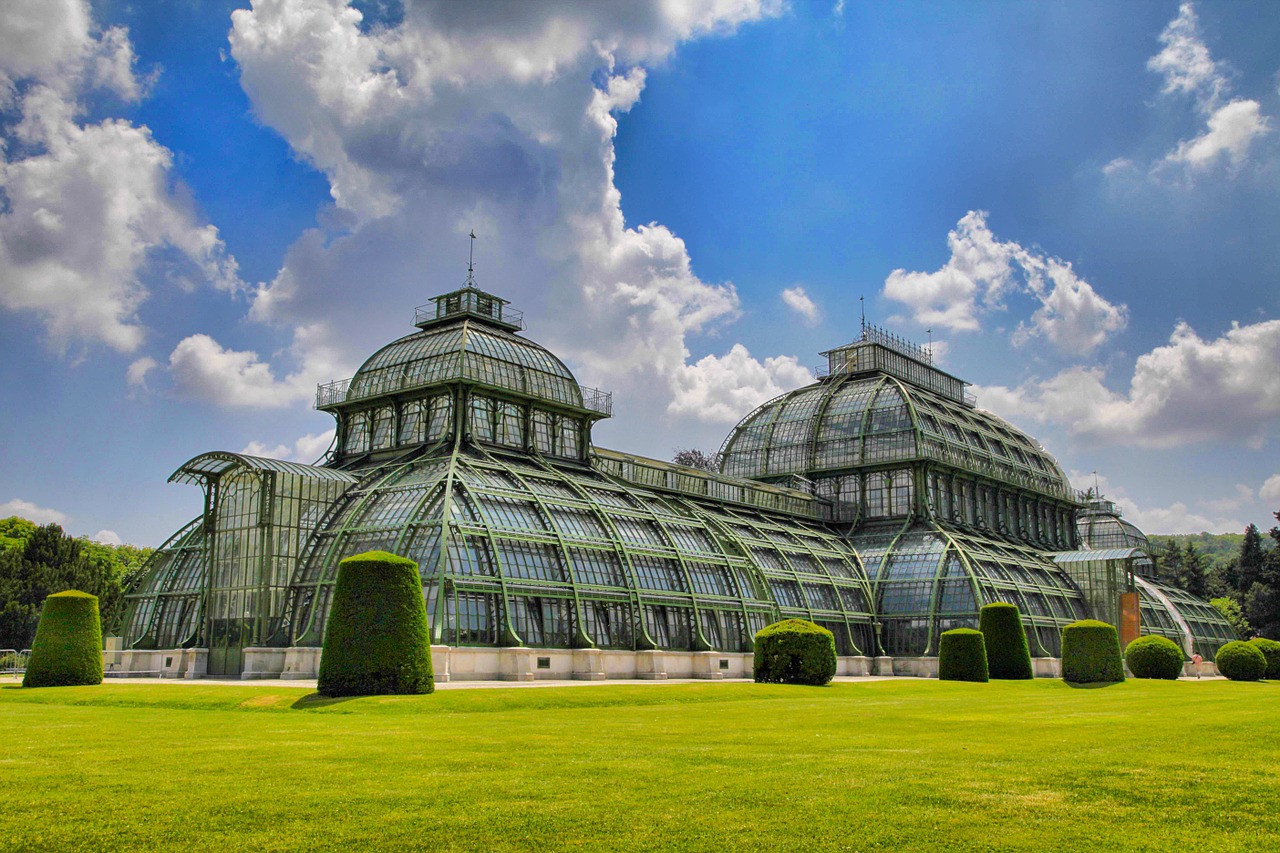 Vienna, Schönbrunn, Palmių Namas, Debesys, Dangus, Nemokamos Nuotraukos,  Nemokama Licenzija