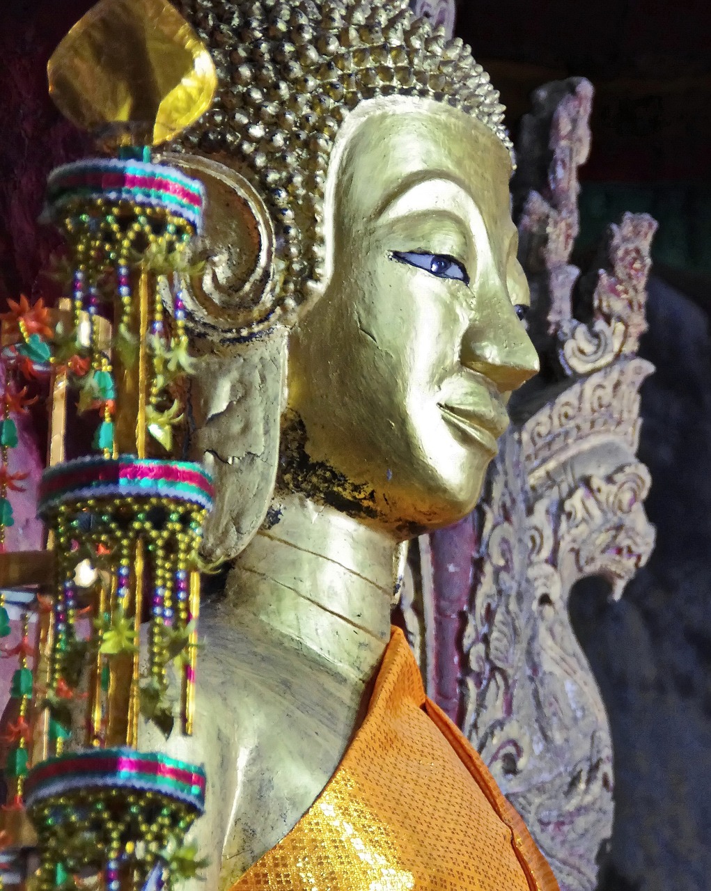 Vientiane, Vat Sisaket, Šventykla, Buda, Veidas, Senoji Šventykla, Statula, Religinis, Šventykla, Budizmas