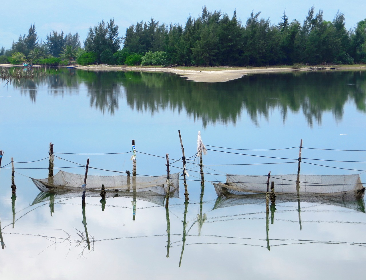 Viet Nam, Danang, Ežeras, Žvejyba, Žvejys, Užskaitos, Ramus, Ramybė, Apmąstymai, Nemokamos Nuotraukos