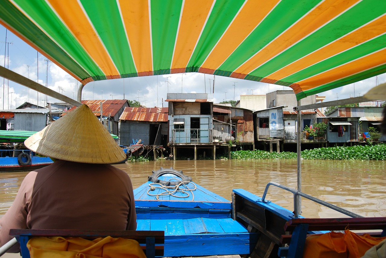 Vietnamas, Kelionė Laivu, Upė, Mekong Delta, Nemokamos Nuotraukos,  Nemokama Licenzija