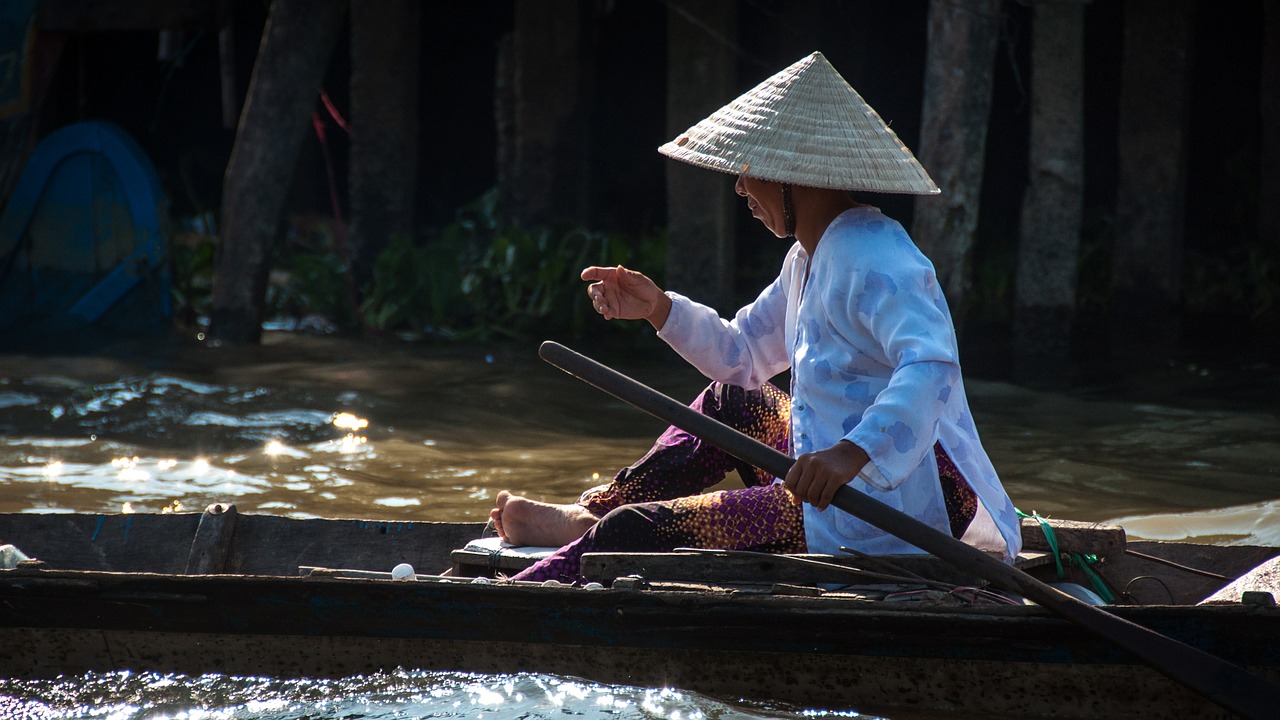 Vietnamas, Moteris, Upė, Boot, Nemokamos Nuotraukos,  Nemokama Licenzija